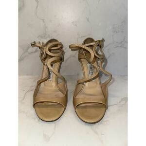 Jimmy Choo Azia 95 Leather Sandals - Good Condition